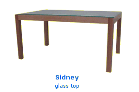 Sidney glass top
